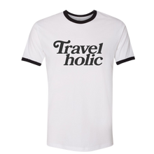 Load image into Gallery viewer, Travelholic Ringer T-Shirt | WRLD CTZNS