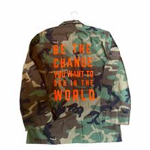 Load image into Gallery viewer, Upcycled Army Camo Jacket | WRLD CTZNS