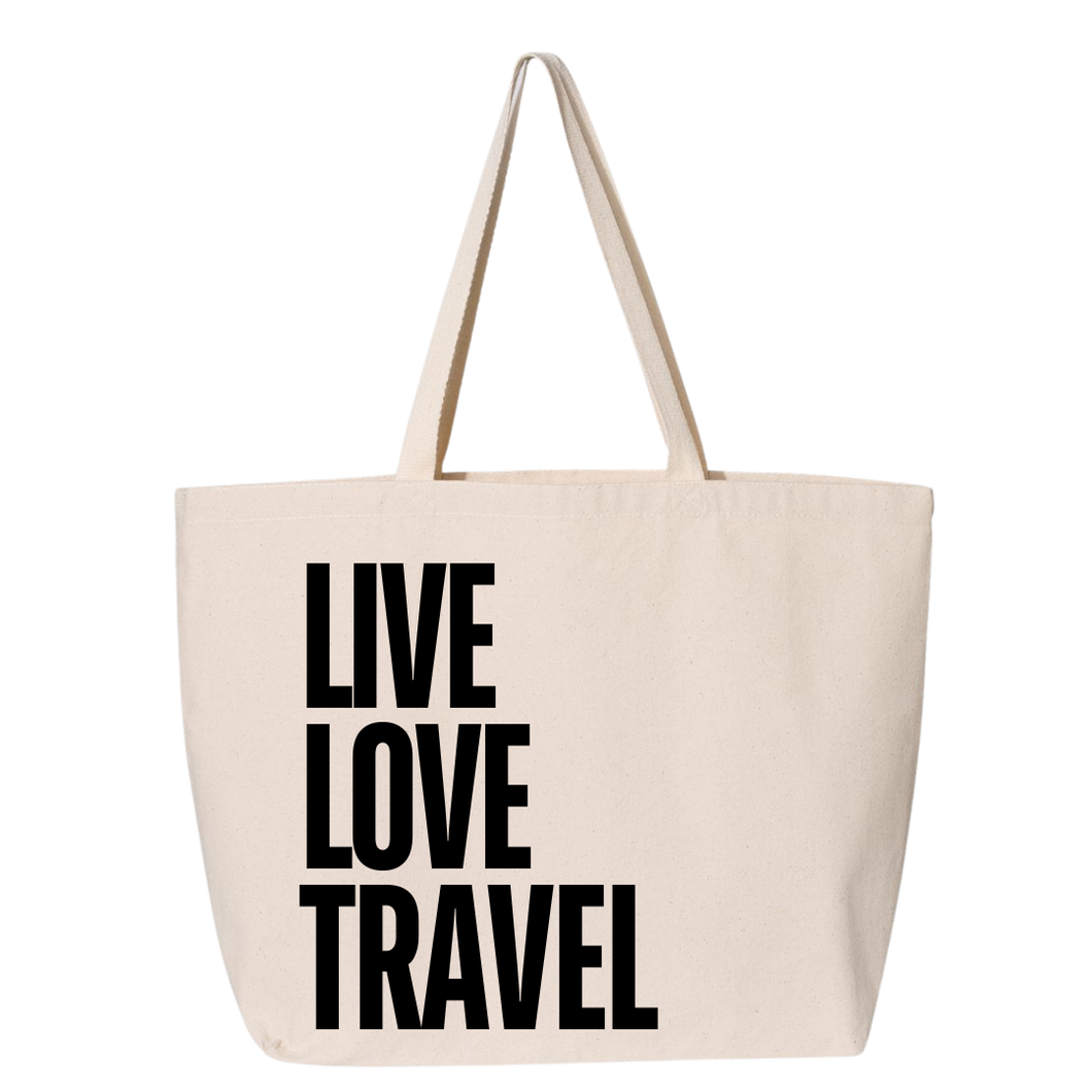 LIVE LOVE TRAVEL Tote Bag