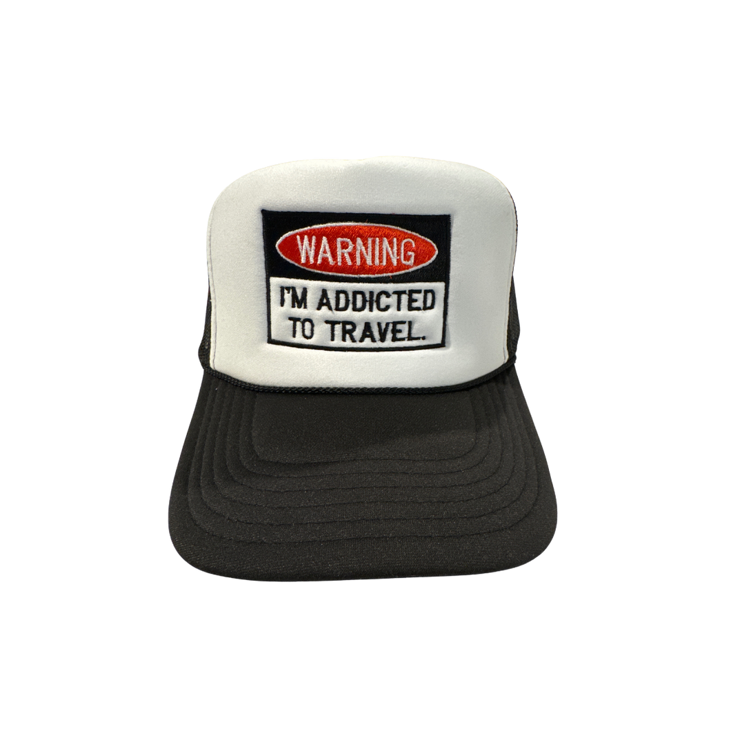 NEW 'I'm Addicted to Travel' Trucker Hat