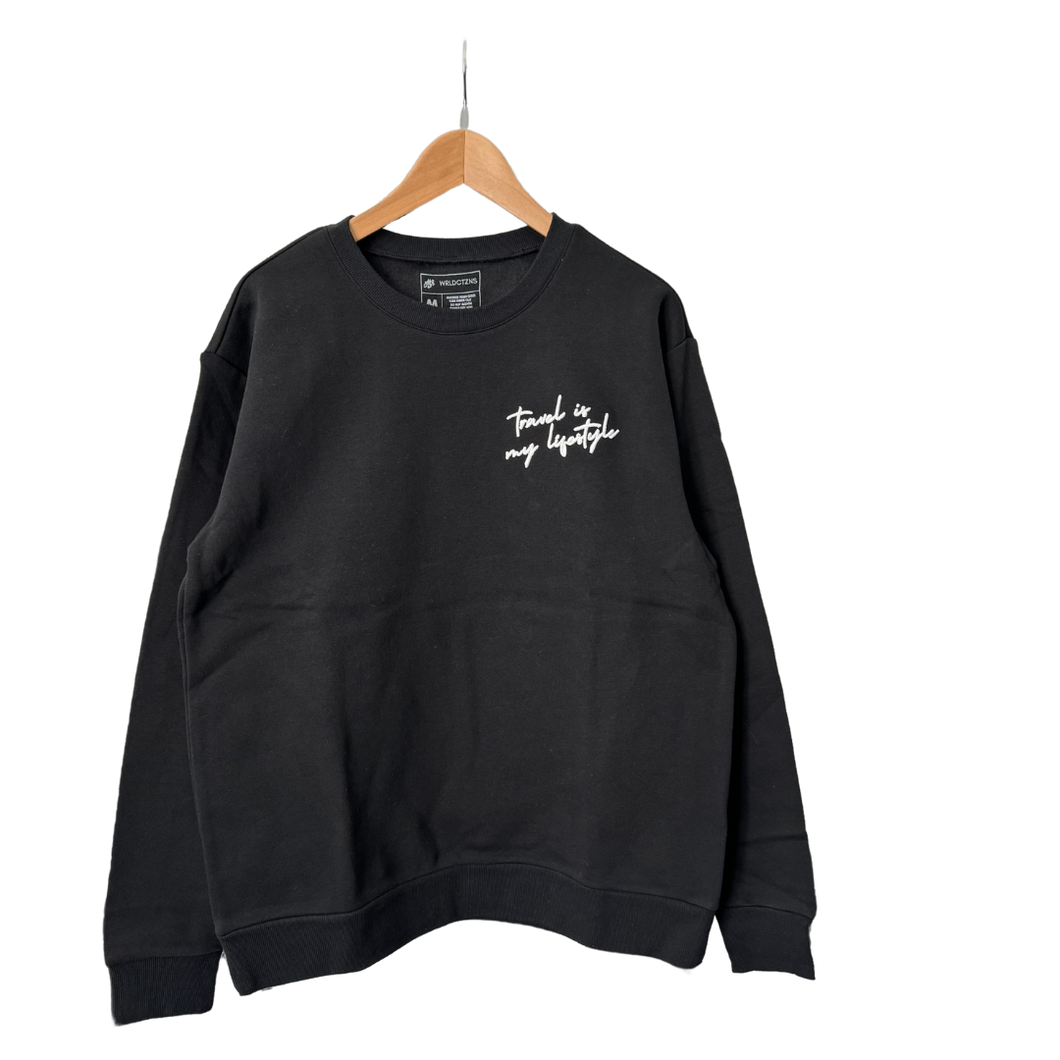 Travel is my Lifestyle Sweatshirt *Embroidered* (Unisex)
