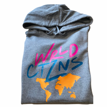 Load image into Gallery viewer, WRLDCTZNS Tricolor Logo Hoodie
