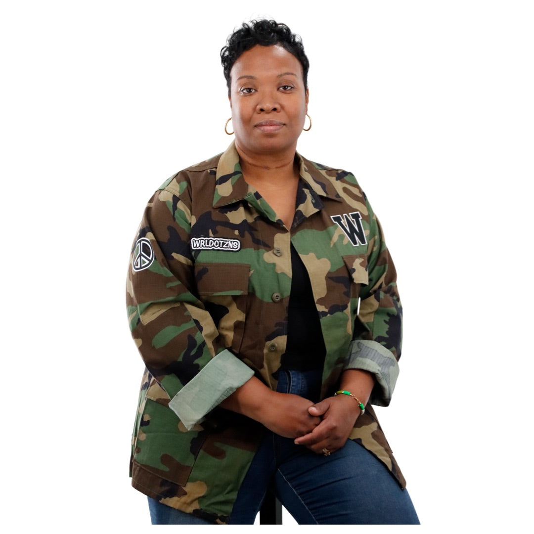 Upcycled Army Camo Jacket | WRLD CTZNS